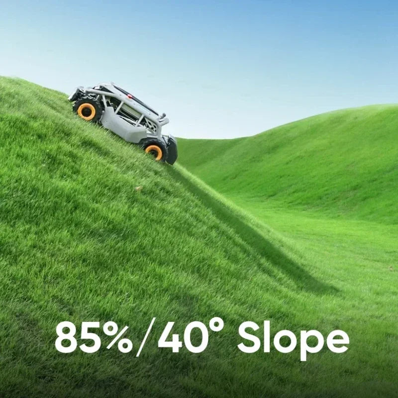 Matte Remote Control Lawn Mower 4WD For Steep Slopes — Slate Gray | KIMLUD