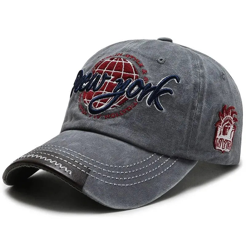 New Distressed Cotton Washed Baseball Cap Korean Outdoor Sunscreen Hat Casual And Versatile Street Spring And Autumn Sunhat