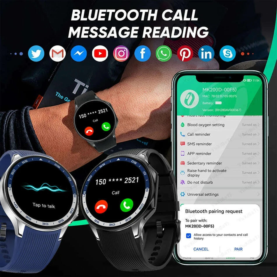 2025-new-for-man-dt-watch-x-smart-watch-men-32gb-memory-amoled-hd-screen-bluetooth-call-nfc-heart-rate-waterproof-smartwatch-kimlud-kimlud-33912494