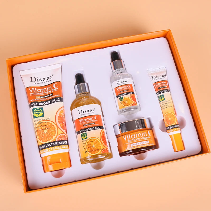Brightening VC Skincare Set 5-Piece — Tangy Orange | KIMLUD