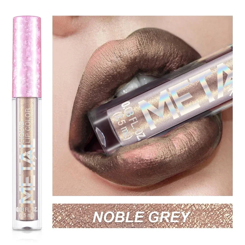 Liquid Lipstick – Glitter Metallic Waterproof Shine | KIMLUD