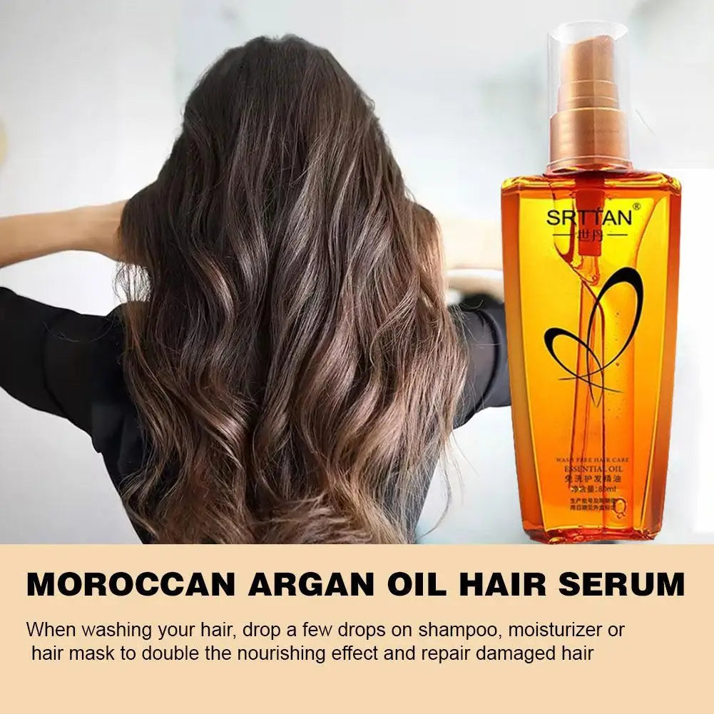Argan Oil Hair Serum Lightweight Mist — Amber | KIMLUD