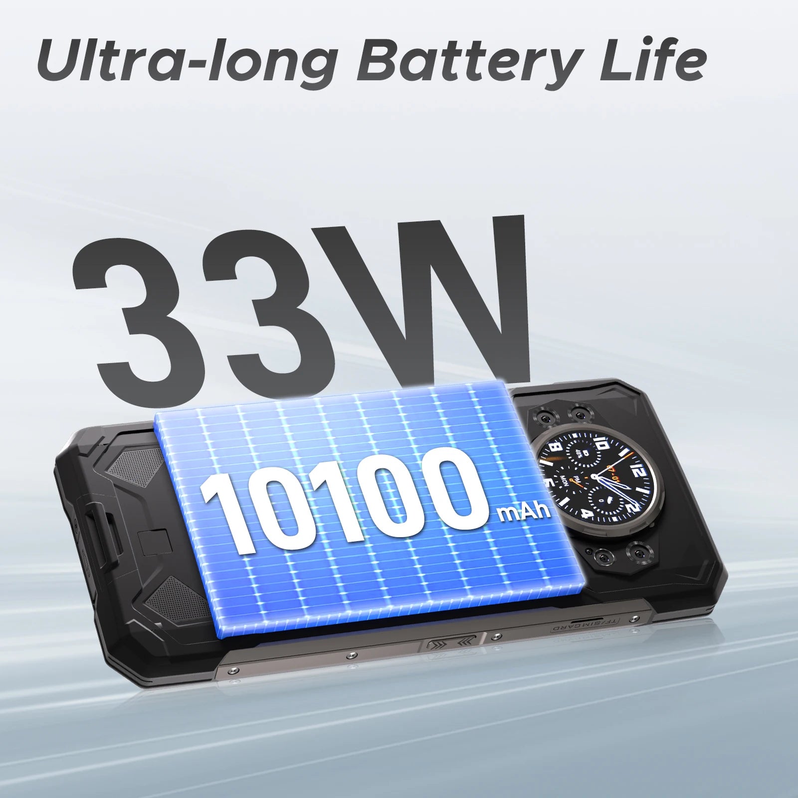 DOOGEE S200 5G Rugged Phone 1.32" Rear Display 12GB 256GB 6.72" 120Hz 100MP AI Main Camera 10100mAh Battery 33W Smartphone