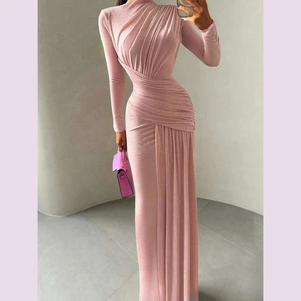 kliou-ruched-elegant-long-dress-woman-autumn-trend-o-neck-full-sleeve-skinny-stretch-street-y2k-casual-style-classic-vestidoskimlud-womens-fashion-34623857
