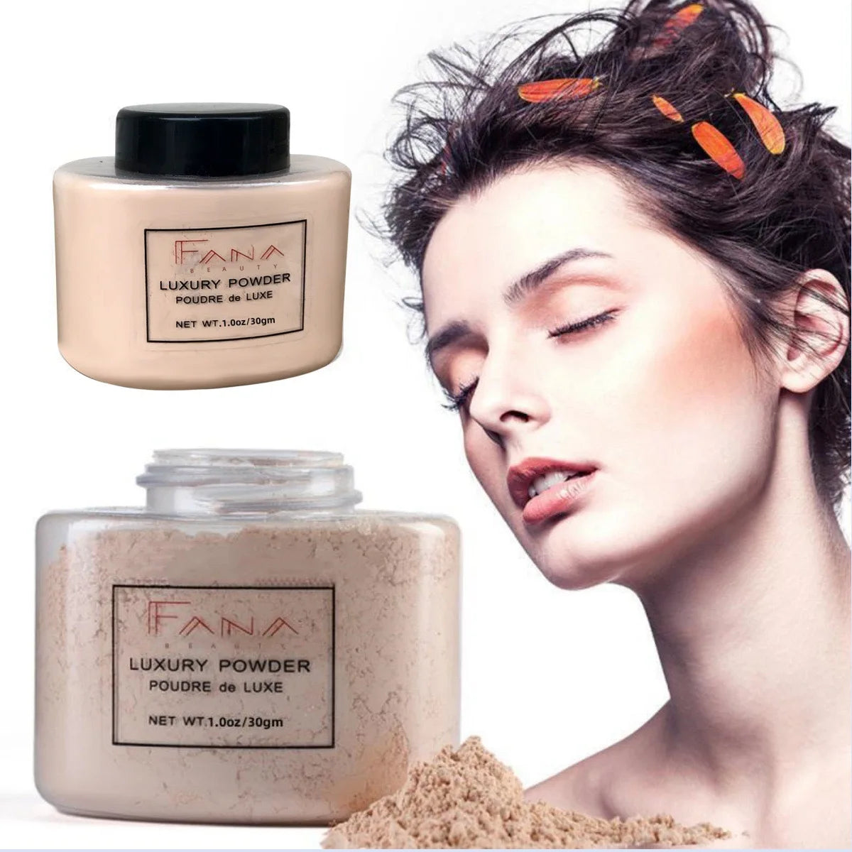 Matte Setting Powder Long-Lasting Waterproof Oil-Control Breathable Finish — Banana Beige | KIMLUD