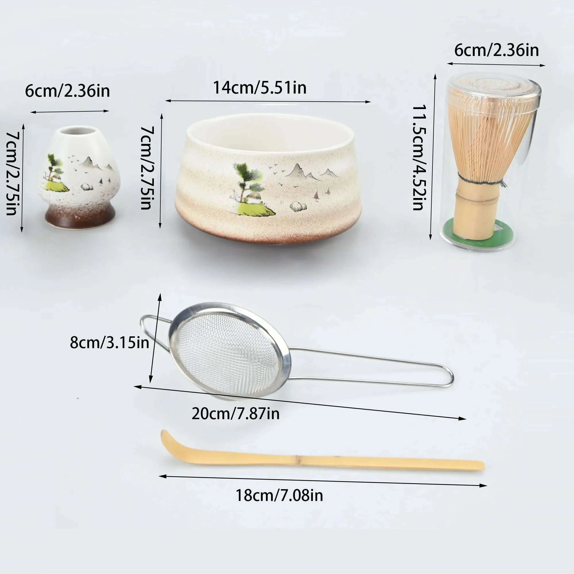 2pcs4pcs5pcsset-japanese-style-matcha-tea-set-with-tool-rack-including-bowl-whisk-spoon-great-gift-for-ceremonykimludkimlud-35568518
