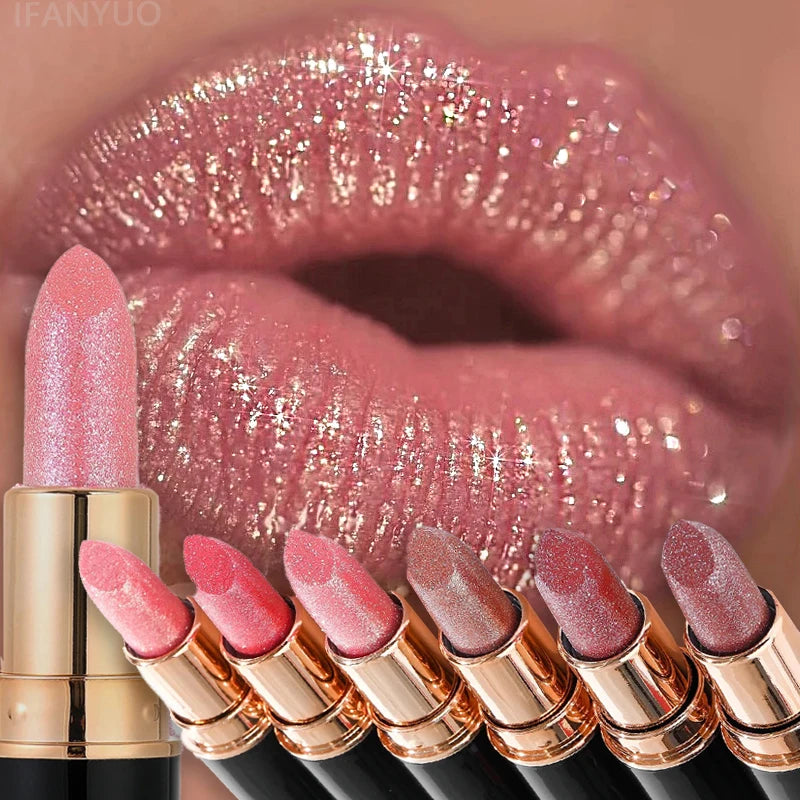 Lip Gloss – Long-Lasting Waterproof – Pearlescent – Gold | KIMLUD