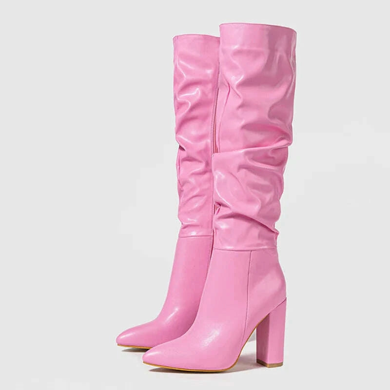 liyke-winter-street-fashion-pleated-leather-pink-knee-high-boots-women-sexy-long-zip-pointed-toe-square-heels-stripper-shoeskimlud-womens-fashion-34628914
