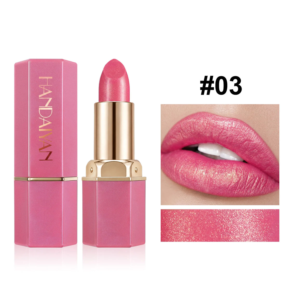Lipstick – Waterproof – Matte Finish – Metallic Red | KIMLUD