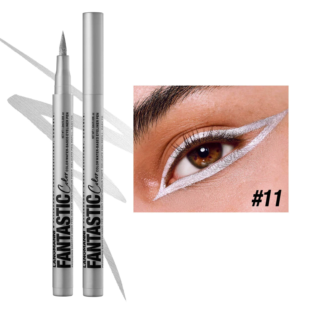 Liquid Eyeliner – Waterproof – Liquid – White | KIMLUD