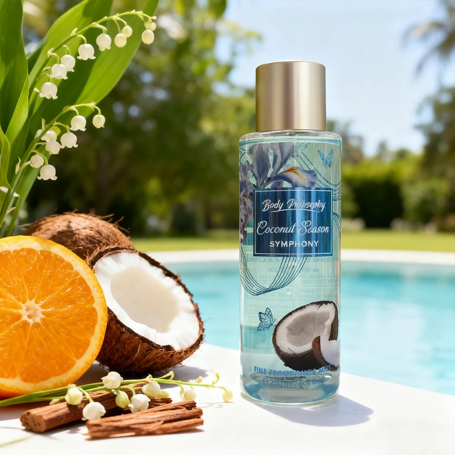 Floral Silk Body & Hair Mist Collection — Clear | KIMLUD