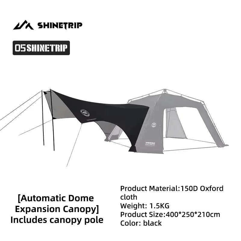 shinetrip-auto-dome-canopy-series-silver-coated-canopy-oversized-quick-setup-sunproof-camping-auto-dome-house-waterproof-tentkimlud-womens-fashion-34602931