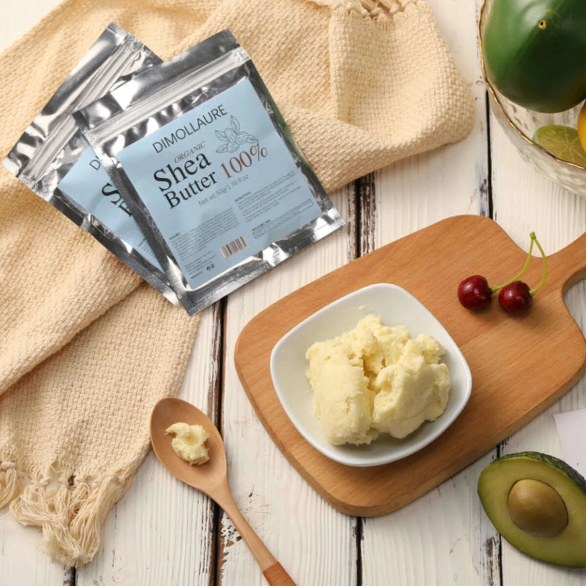 dimollaure-50g-500g-organic-shea-butter-unrefined-skin-care-esential-oil-handmade-soap-oil-body-oil-diy-base-oilkimludkimlud-35561146