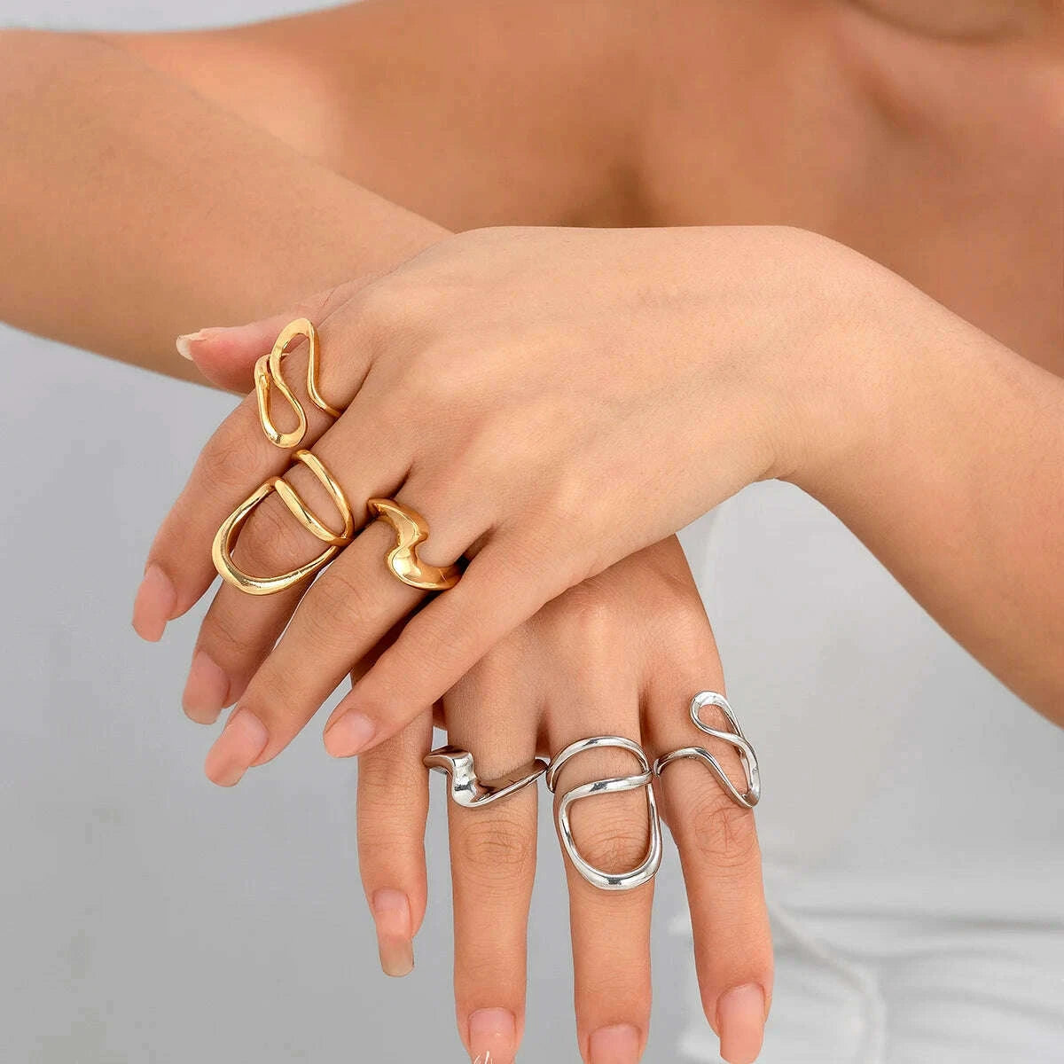 ingemark-3pcs-creative-irregular-twisted-metal-open-rings-for-women-vintage-geometric-adjustable-finger-ring-couple-accessories-kimlud-kimlud-33914516