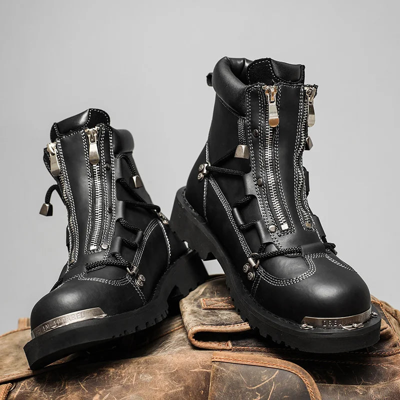Men's Snow Boots – Waterproof Warm Plush Lining – Mid-Calf | KIMLUD
