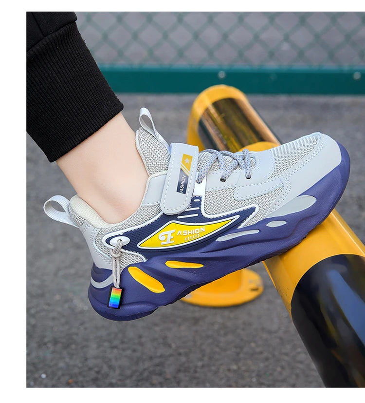 Children Boys Mesh Sports Running Shoes Breathable Non-slip For Girls Casual Running Walking Kid's Sneakers