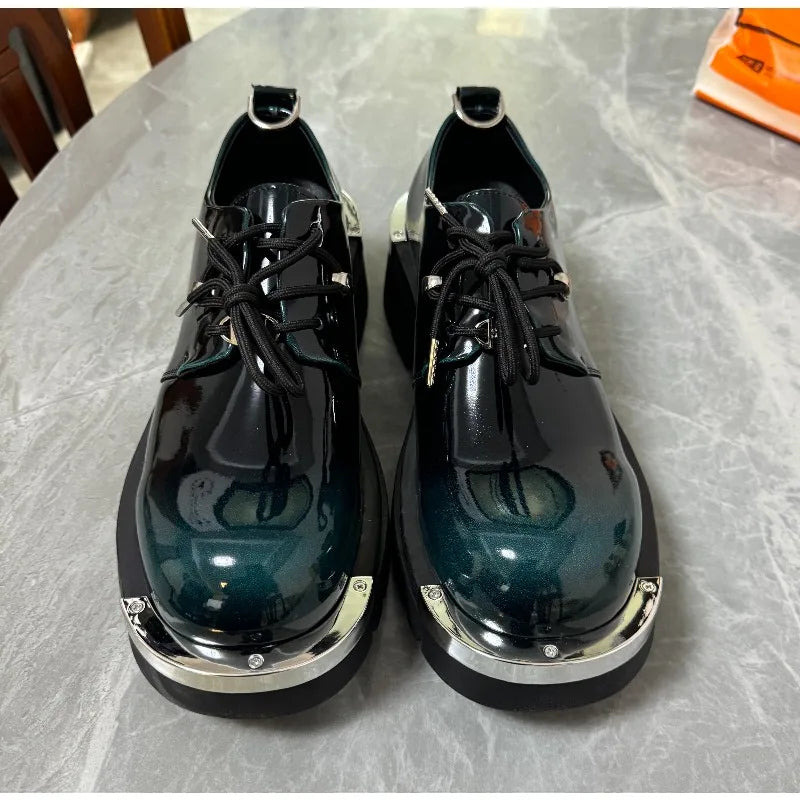 Derby Shoes – British Style Retro – PU Upper | KIMLUD