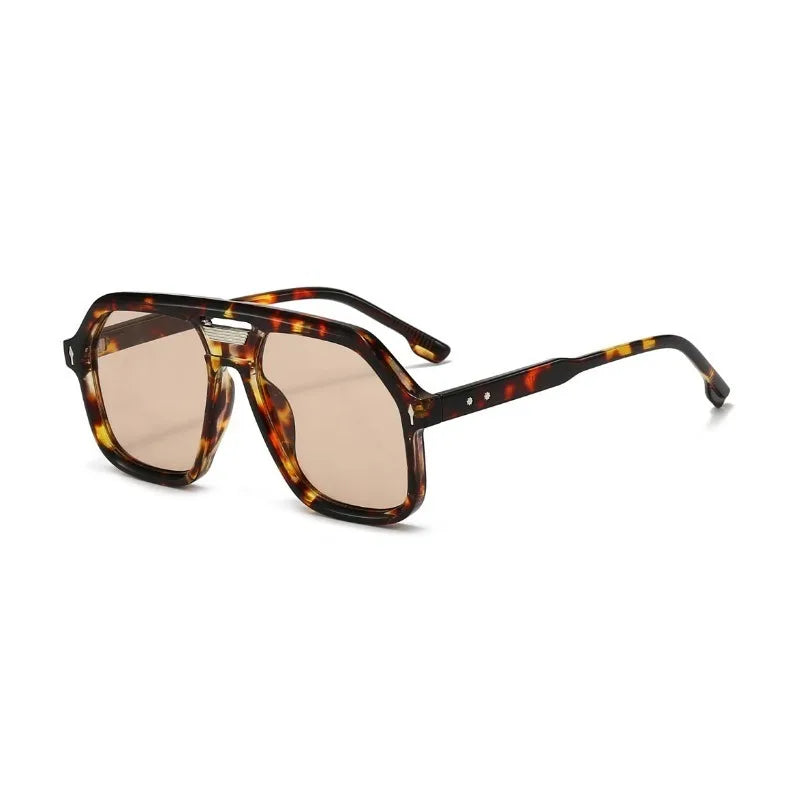 Acetate Sunglasses Oversized Vintage Hip Hop Square — Black | KIMLUD