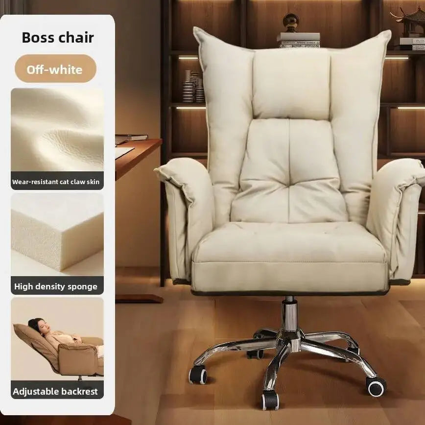 KIMLUD, Boss Chair, Home, Computer Chair, Sofa, Comfortable, Sedentary Office Chair, Reclining, Study Desk, Bedroom, Living Room, KIMLUD Womens Clothes