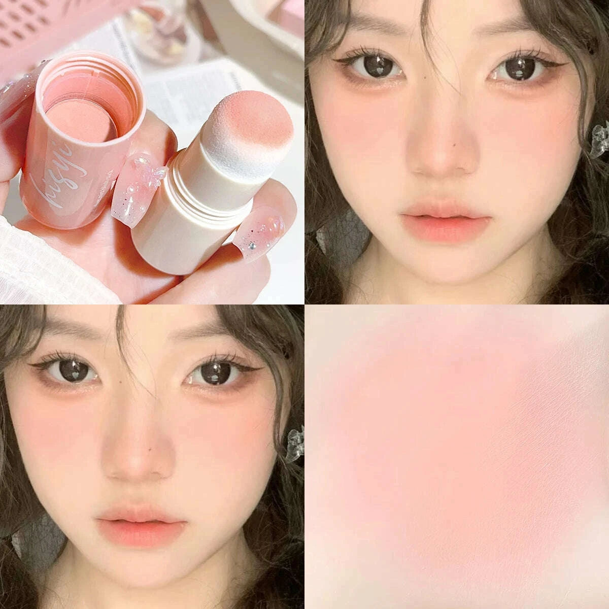 hisyi-yunrou-soft-fog-blush-stick---energetic-and-bouncy-korean-style-brightening-dual-use-for-lips-and-cheekskimlud-womens-fashion-34599224