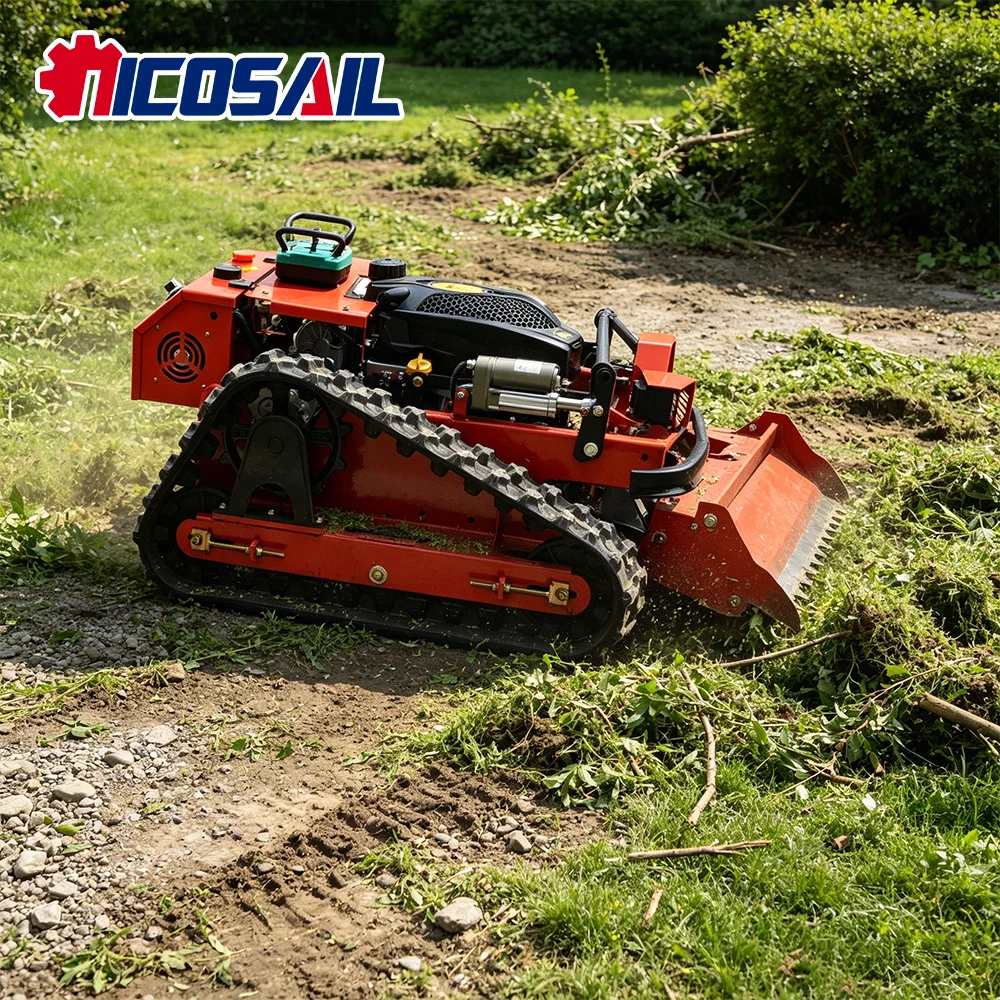 Remote Controlled Slope Lawn Mower – Euro 5 Engine – 20-150mm Cutting Height | KIMLUD