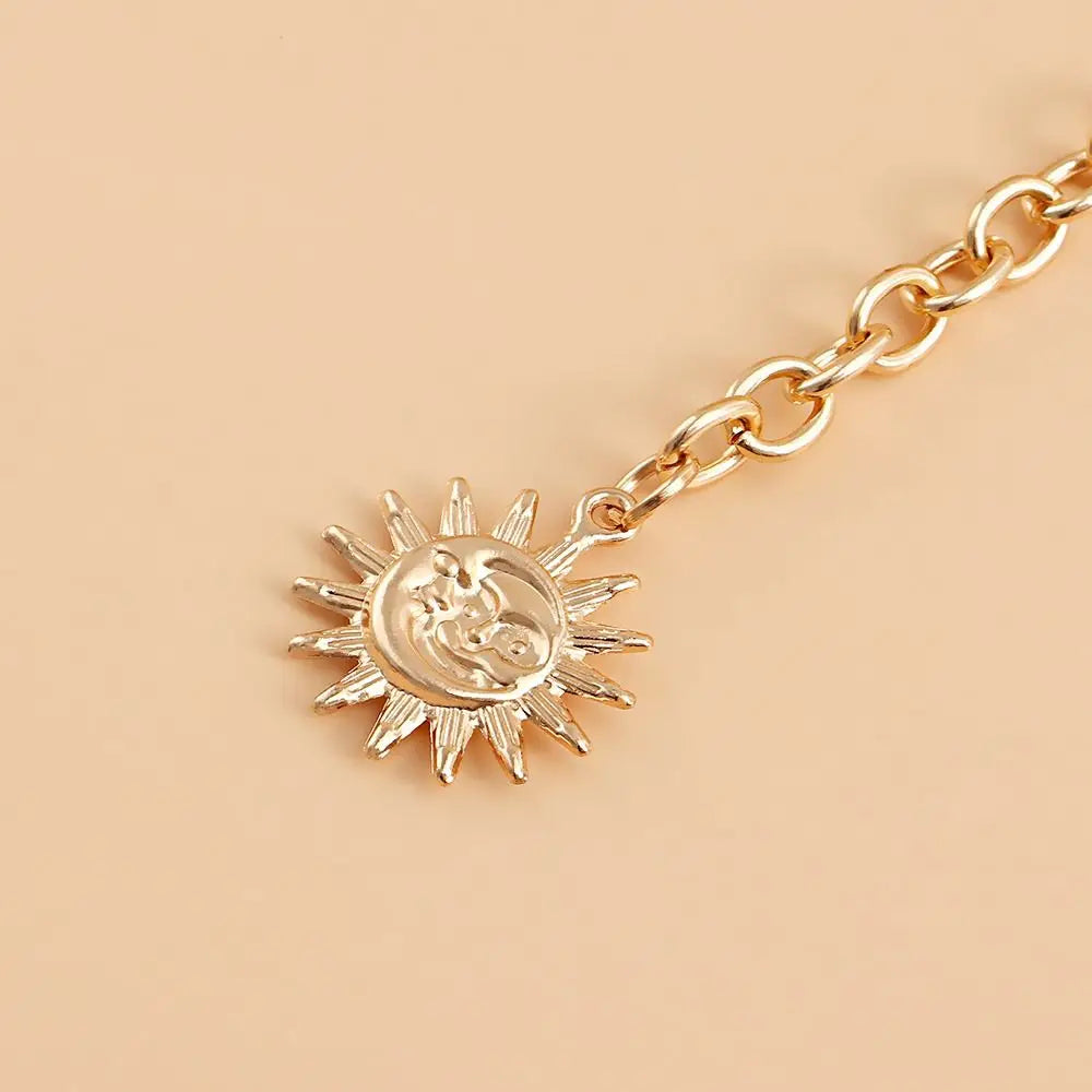 Metal Waist Chain Belt Punk Hip Hop Style — Gold | KIMLUD