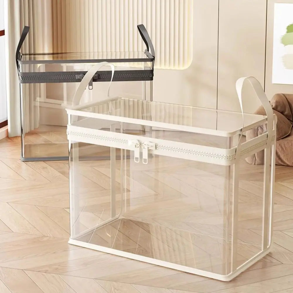 Clear Plastic Stackable Storage Box — Clear | KIMLUD