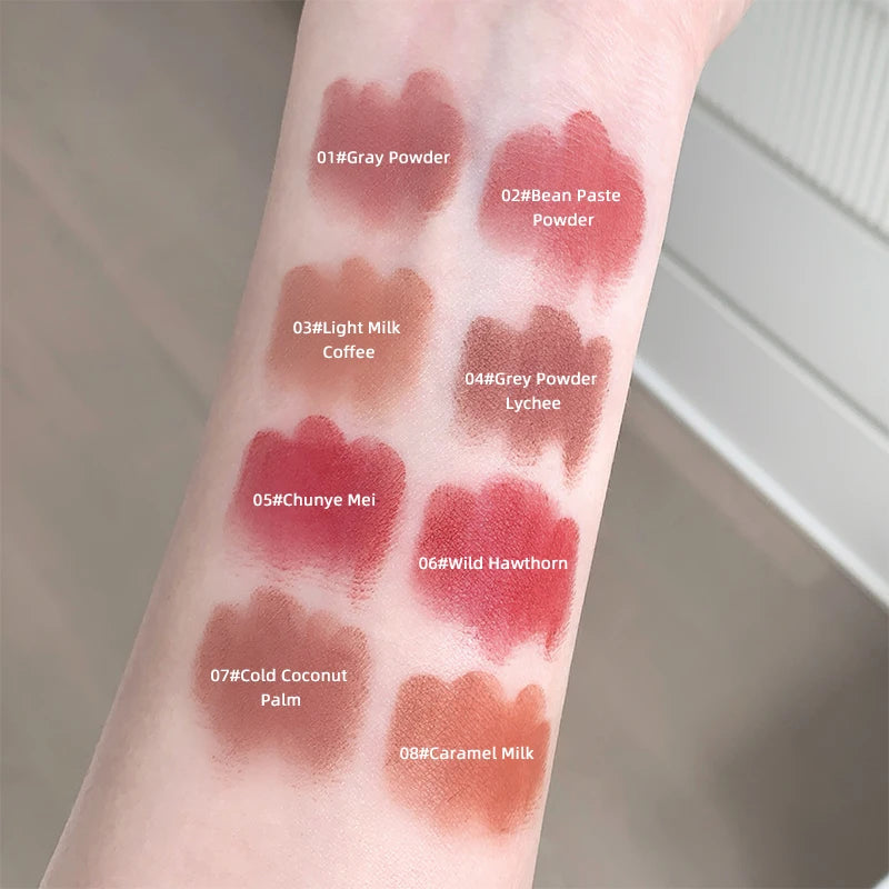 Gege Bear Pink Matte Lipstick Pen Matte Matte Long-lasting Whitening Lip Gloss