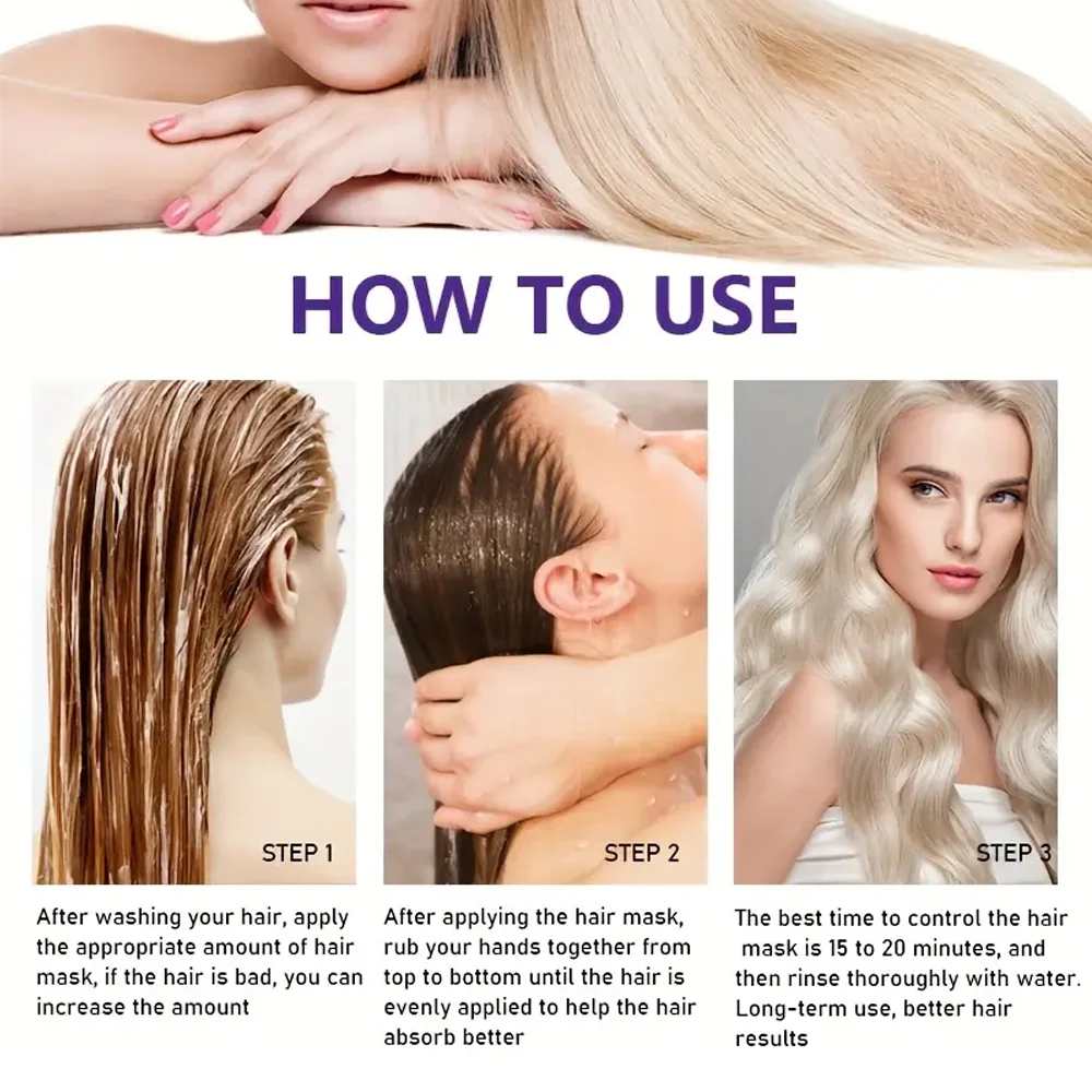 Conditioner – Repair Hair Mask – Keratin – Purple | KIMLUD
