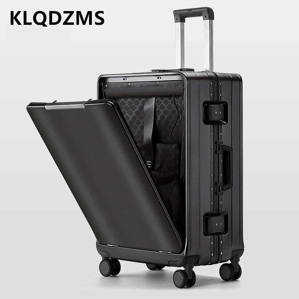 klqdzms-cabin-suitcase-travel-bag-202426-inch-boarding-box-aluminum-frame-trolley-case-front-opening-studen-laptop-luggagekimlud-womens-fashion-34612938