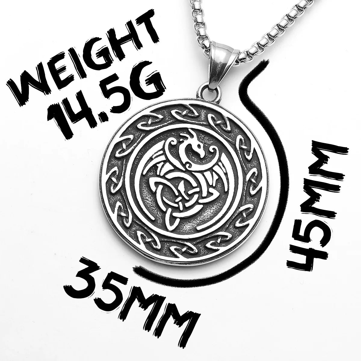 Viking Celtic Knot Men Necklaces With Pendant Stainless Steel Jewelry For Male Women Punk Hip Hop Accessories Gifts Wholesale