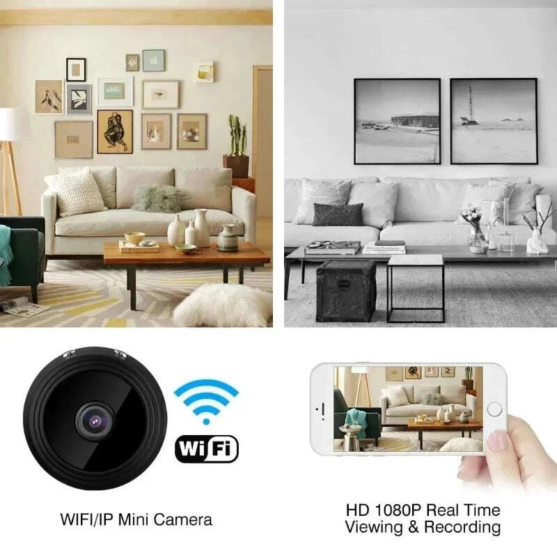 KIMLUD, Wireless WiFi Camera A9 Mini Video Recorder Camera Security Monitoring Camera Intelligent Home Security For Infants, KIMLUD Womens Clothes