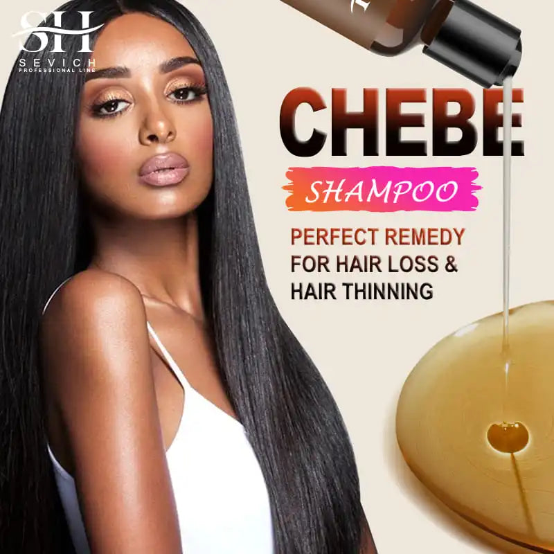 Chebe Hair Growth Shampoo and Conditioner Set Anti Hair Loss — Amber | KIMLUD
