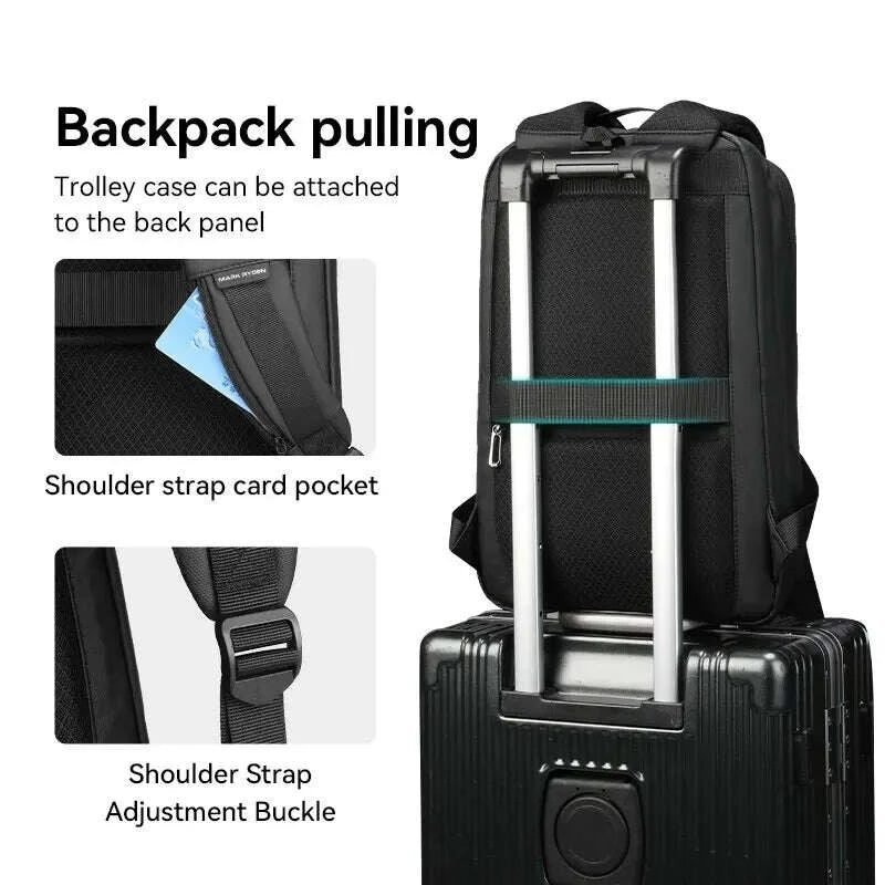 KIMLUD, MARK RYDEN Slim Laptop Backpack for Men Business Minimalist Backpack YKK Zipper Scratch Resistant With USB, KIMLUD Womens Clothes