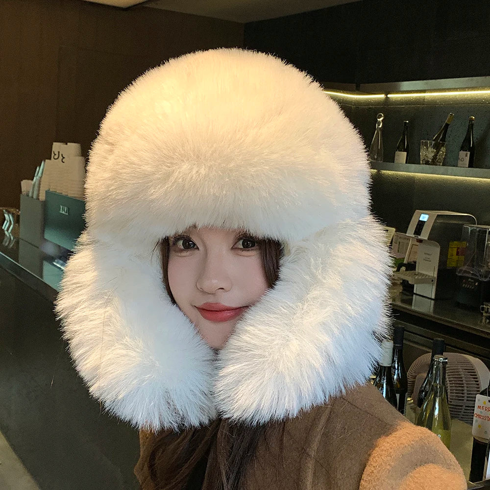 2025 Mens Women Unisex Warm Trapper Aviator Trooper Earflap Winter Flaps Ski Hat New Bomber Hats Russian Ski Hat Faux Fur Hats