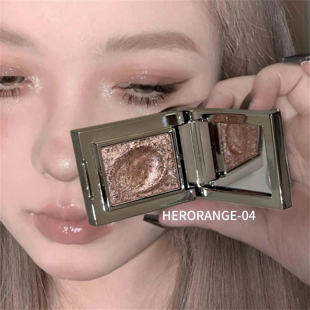 Eyeshadow Palette - Metallic Glitter - Cream - Punk Purple | KIMLUD
