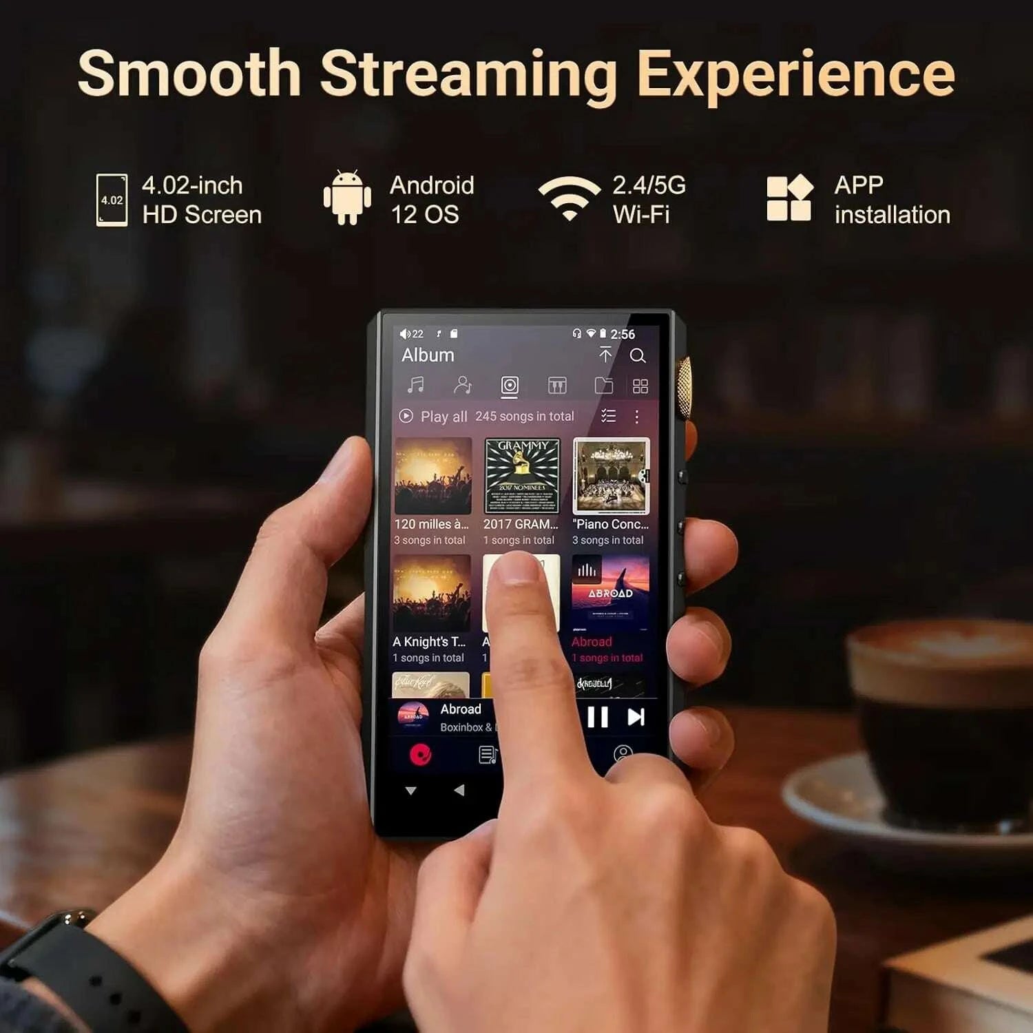 KIMLUD, Oilsky 160GB HiFi Hi-Res Audio Player, Bluetooth and WiFi, 4.4mm Balanced, Dual ESS DAC, 4.02" Digital DSD512 Lossless Spotify, KIMLUD Womens Clothes
