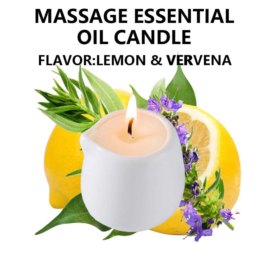 Coconut Wax Massage Candle Amber Vanilla — Amber-Gold | KIMLUD