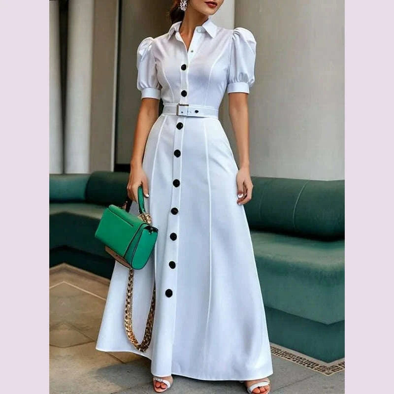 modigirl-2025-new-womens-summer-shirt-dress-with-belt-white-green-short-sleeve-eelegant-long-dresses-clothing-for-womankimlud-womens-fashion-34621346
