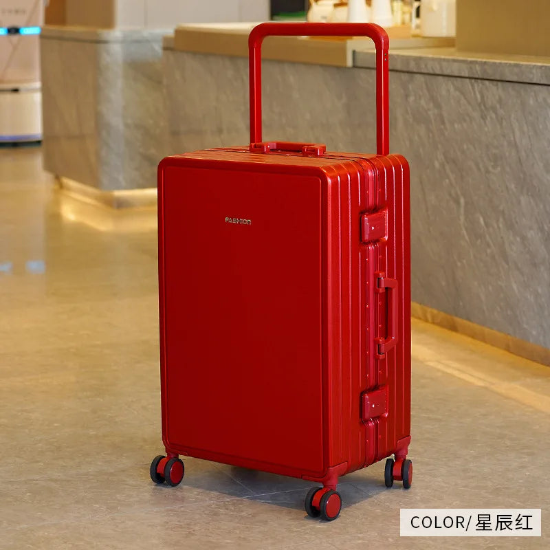 Aluminium Frame Travel Luggage Carry-On With Mute Wheels — Slate Gray | KIMLUD