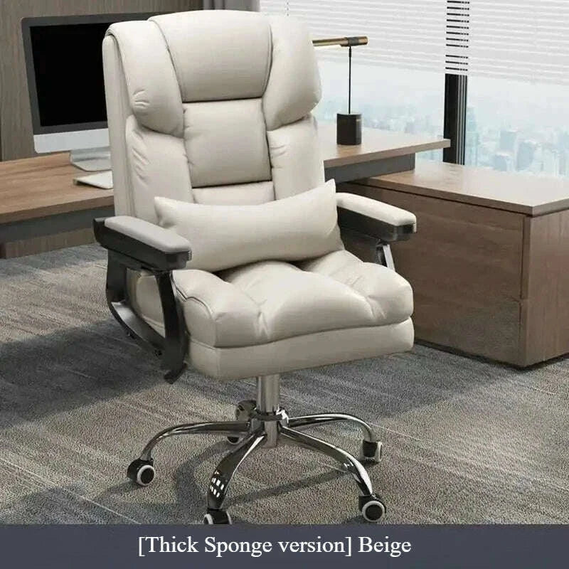 KIMLUD, Modern Ergonomic Office Chair - PU Leather Computer Desk Chair with Swivel, Comfortable Executive Chair for Home/Office/Gaming, KIMLUD Womens Clothes