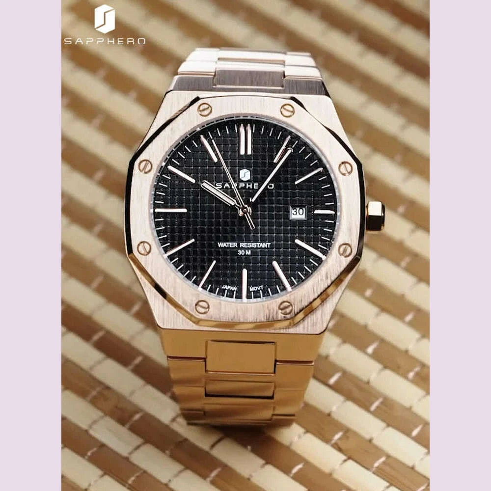 sapphero-rose-gold-men-watches-30m-waterproof-stainless-steels-watches-quartz-watch-men-business-fashion-watches-for-men-watchekimlud-womens-fashion-34610803