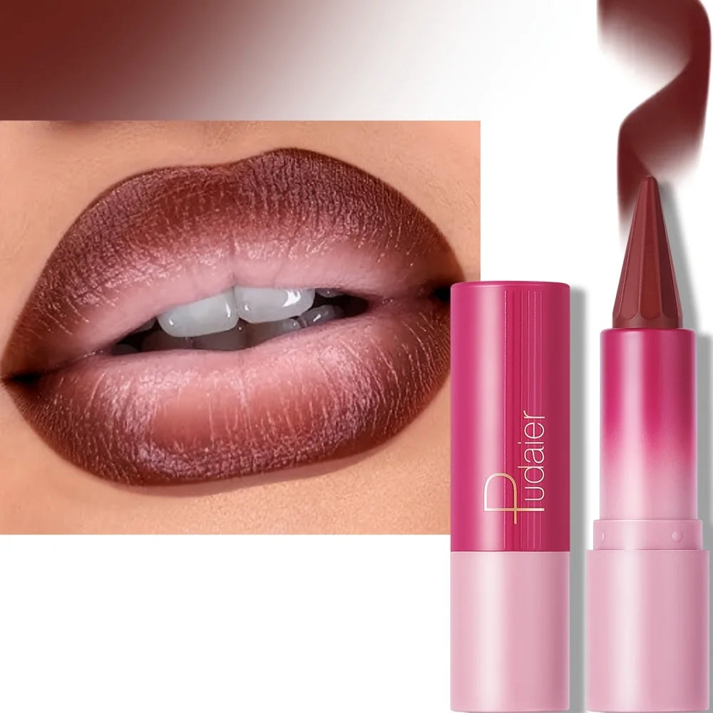 Matte Velvet Lip Liner & Lipstick - Dual-Use Precision Lip Contour Pencil for Smooth, Long-Lasting Color,Lip Liner Pencil, lip