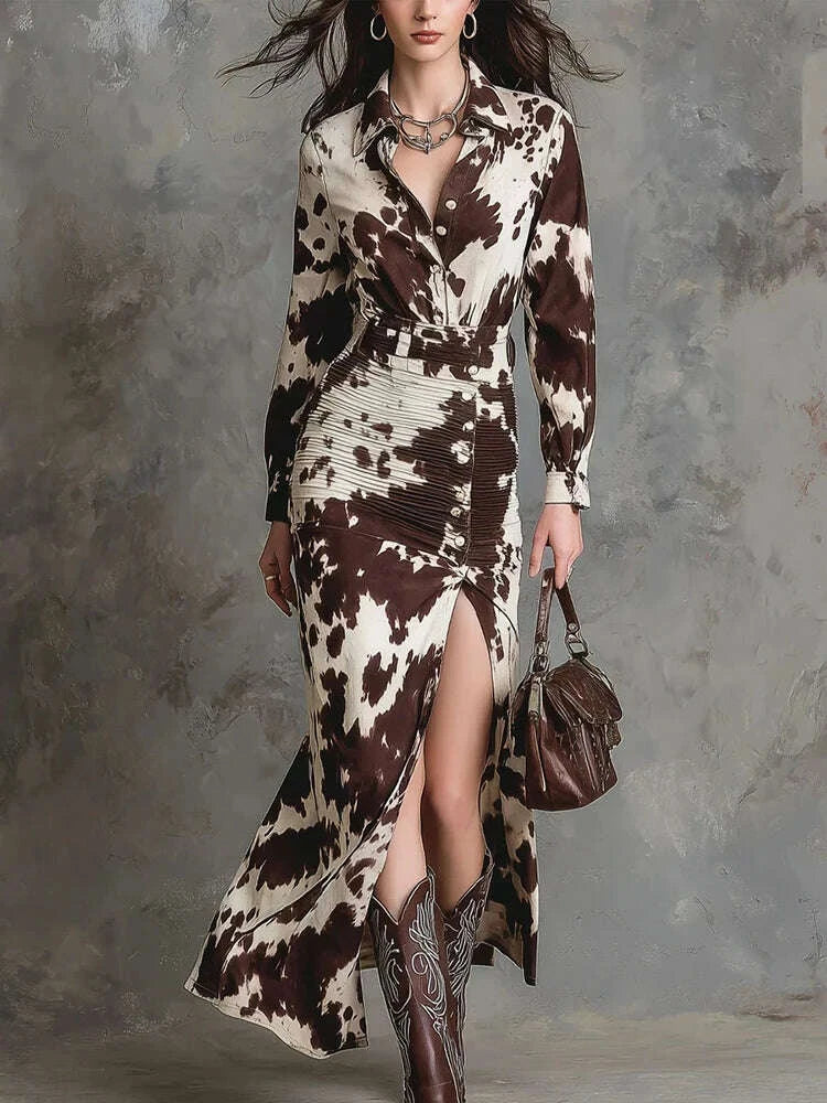 kimlud-autumn-womens-long-sleeved-casual-style-polyester-material-2025-new-fashionable-lapel-printed-high-waisted-dress-kimlud-womens-clothes-35041595