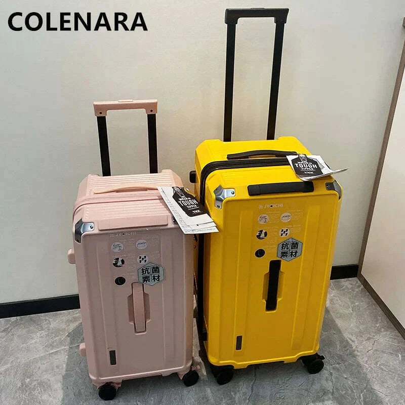 colenara-travel-luggage-large-capacity-trolley-case-abs-pc-cart-type-travel-bag-ladies-password-box-universal-wheel-suitcasekimlud-womens-fashion-34613267