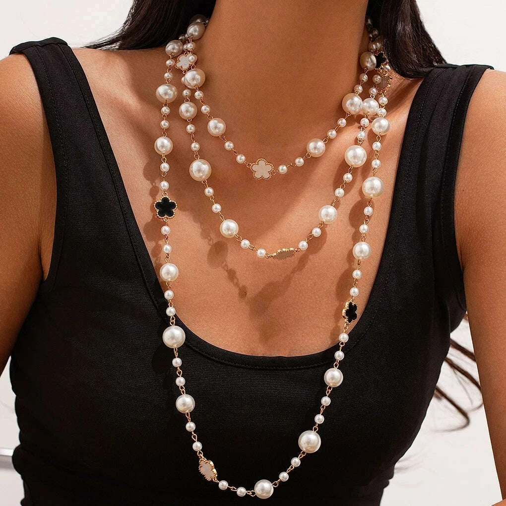 ingemark-elegant-multilayer-imitation-pearl-choker-necklace-for-women-flower-adjustable-long-chain-y2k-jewelry-wed-accessories-kimlud-kimlud-33914496