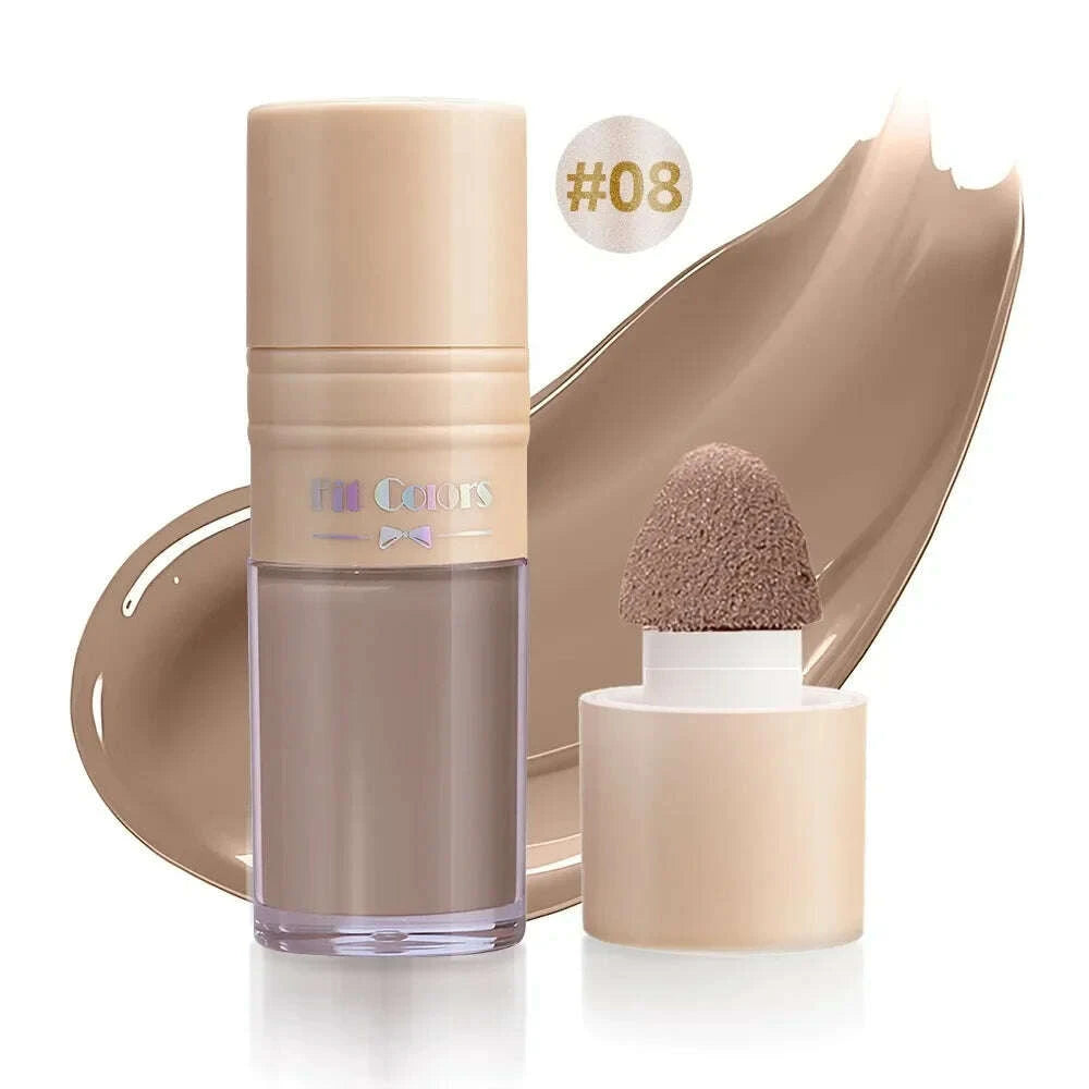 KIMLUD, 14 Colors Matte Liquid Blush Contour Highlighter Waterproof Long Lasting Sponge Brush Head High Pigment Blusher Brighten Bronzer, KIMLUD Womens Clothes