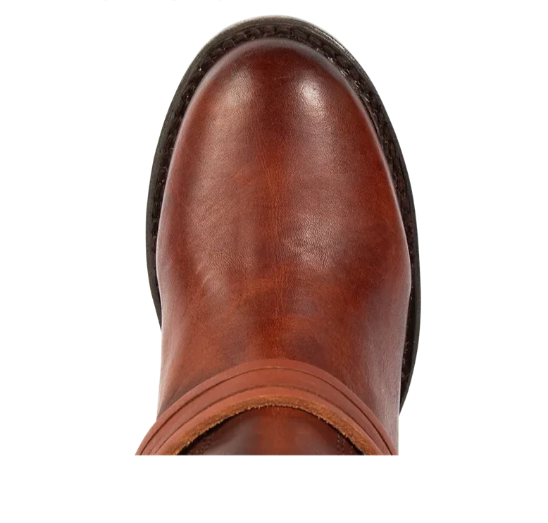 KIMLUD, Women's Cross Strap Red Brown Knee High Boots Luxury 2023 Leather Thick High Heel Zipper Pointed Toe Western Ladies Riding Boots, KIMLUD Womens Clothes
