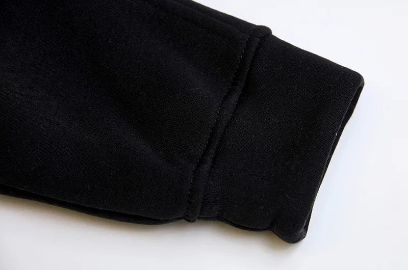 Plush Sweater Half-Zip Hooded Knit With Cozy Thermal Lining And Soft Handfeel — Black | KIMLUD