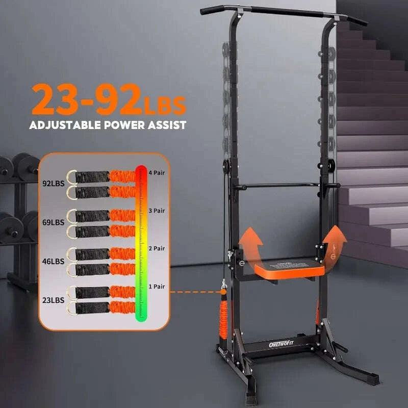 power-tower-pull-up-bar-station-assistive-trainer-multi-function-adjustable-height-dip-station-for-kimlud-kimlud-33916476